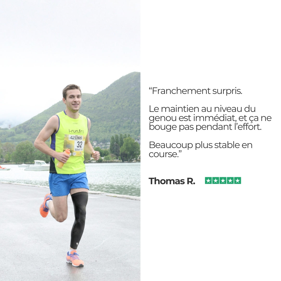 Manchon de compression SHIELD Finissez chaque effort sans douleur — running, padel, crossfit, tennis