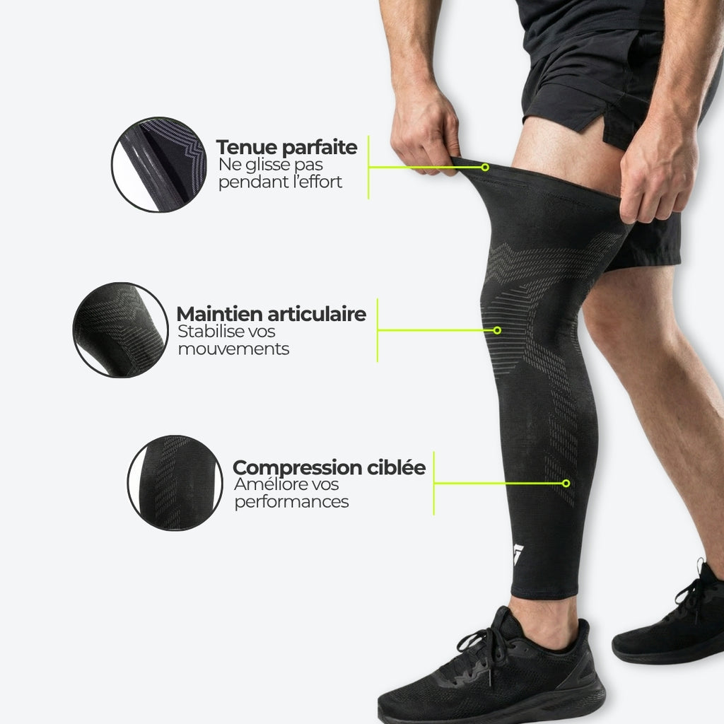 Manchon de compression SHIELD Finissez chaque effort sans douleur — running, padel, crossfit, tennis