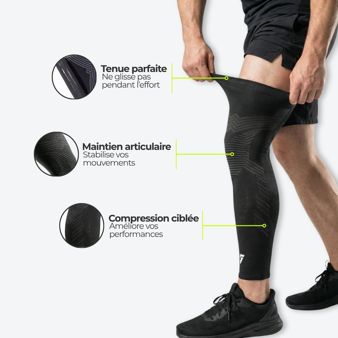 Manchon de compression SHIELD Finissez chaque effort sans douleur — running, padel, crossfit, tennis