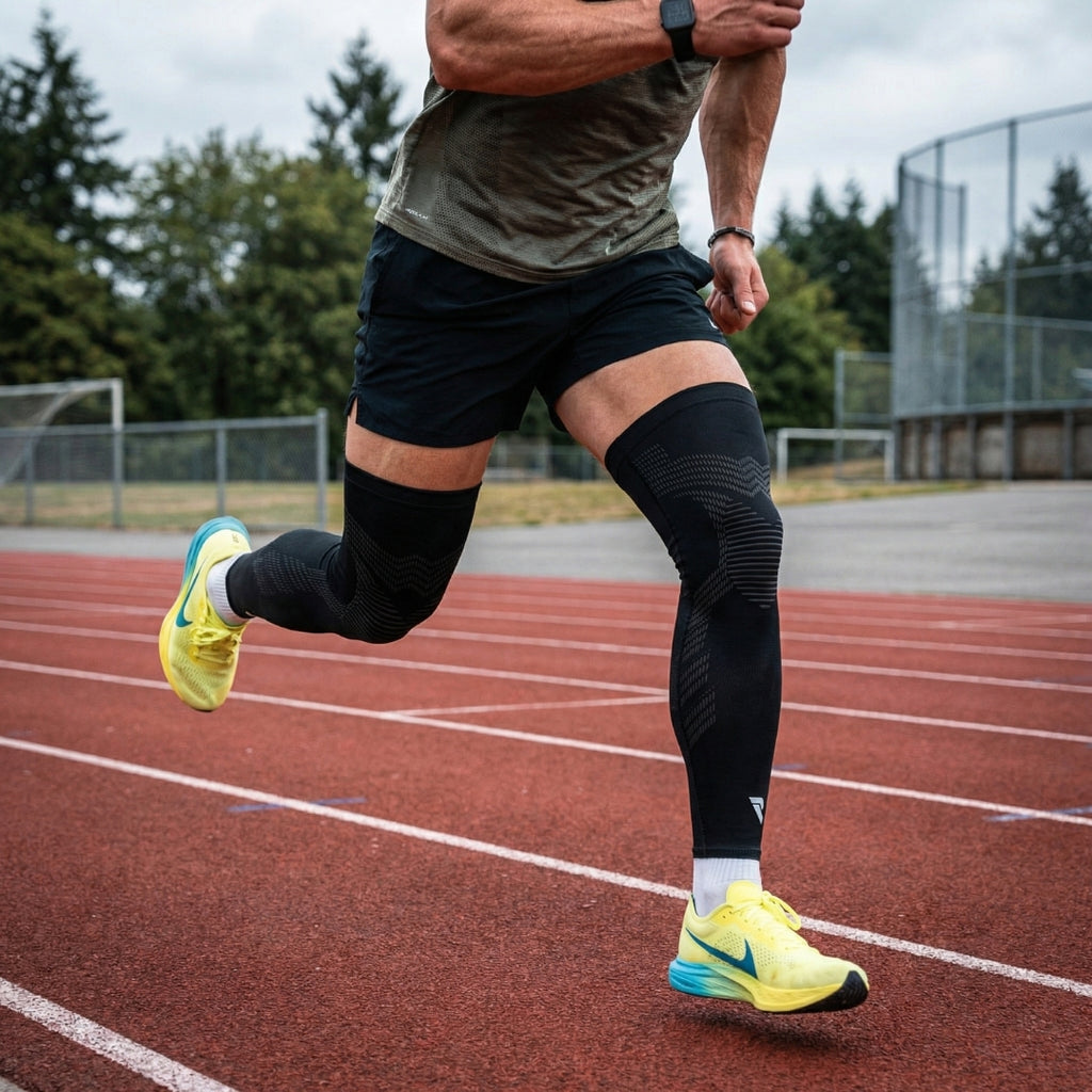 Manchon de compression SHIELD Finissez chaque effort sans douleur — running, padel, crossfit, tennis
